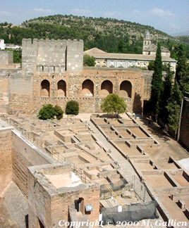 View down into the fortress