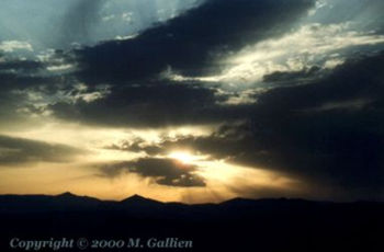 Late evening sky in Sierra Cabrera.