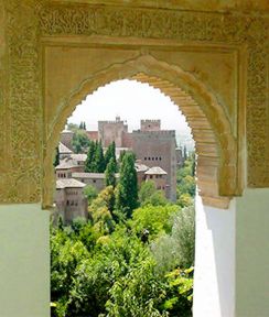Window view from the Generalife