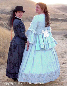 Mary and Gillian dressed up for the dinner dance