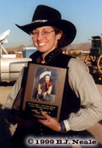 Mary with 3rd place award